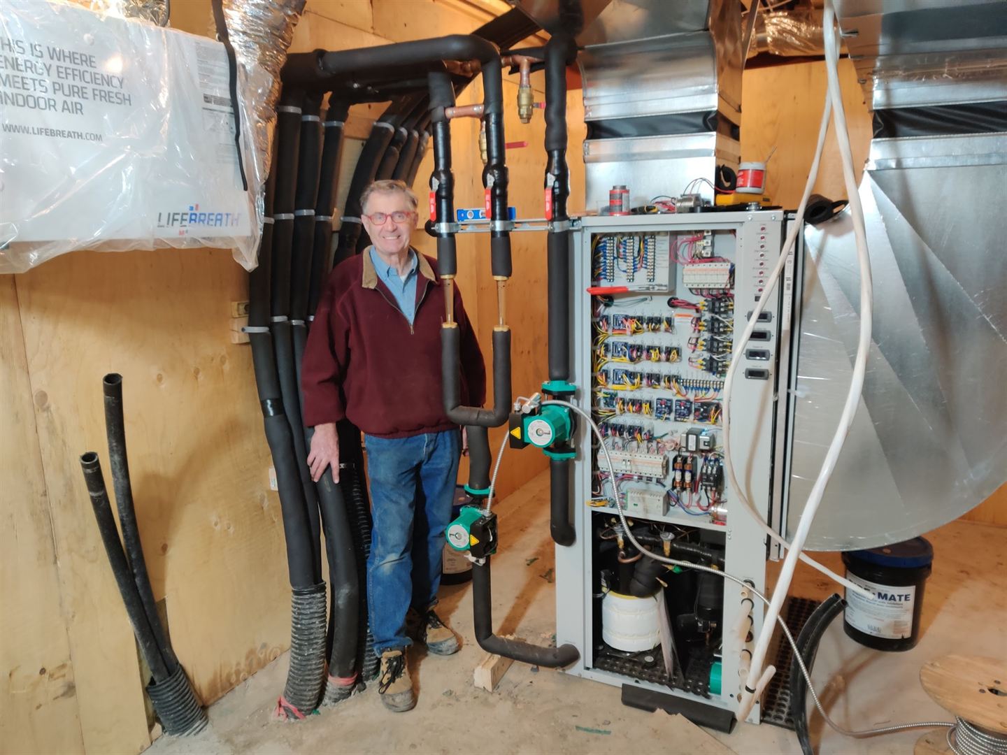 Plant room at scale.